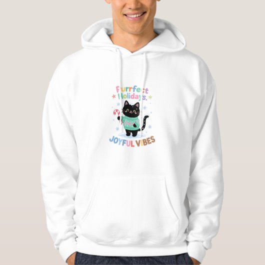Purrfect Holidays Cat Christmas Sweatshirt | Cozy  (Vorderseite)