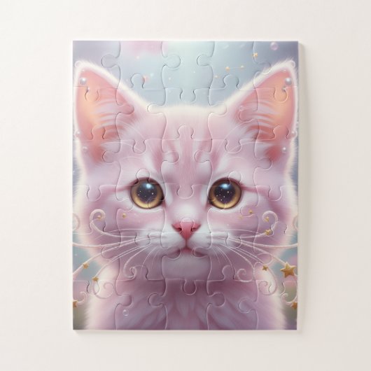 Purrfect Kitten -Cute Whimsical Puzzle (Vertikal)
