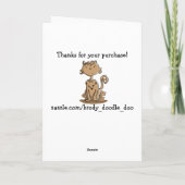 Purrfect Mamakatze und -kätzchen Karte (Rückseite)