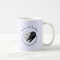 "Purrfect Partners" Jahrestags-Tasse