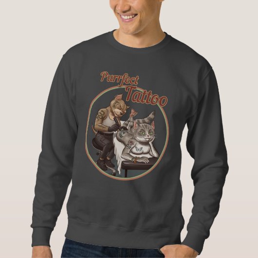 Purrfect Tattoo Sweatshirt (Vorderseite)