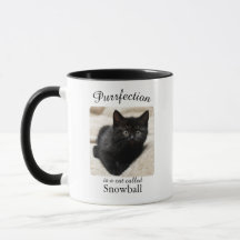 Purrfection  Is a Cat Personalised Mug
