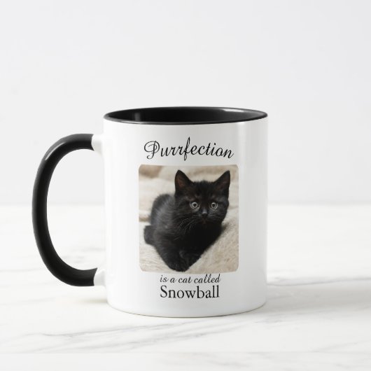 Purrfection  Is a Cat Personalised Mug Tasse (Links)
