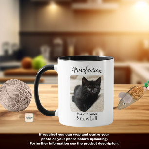 Purrfection Ist ein personalisierter Katzen-Mug Tasse