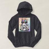 Purrfectly Caffeinated Hoodie (Design vorne)