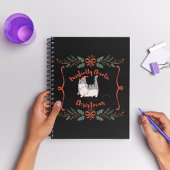 Purrfectly Chaotic Christmas Funny Holiday Cat  Notizblock