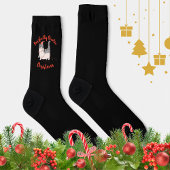 Purrfectly Chaotic Christmas Funny Holiday Cat Socken