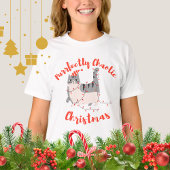 Purrfectly Chaotic Christmas Funny Holiday Cat  T-Shirt