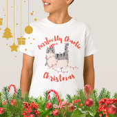 Purrfectly Chaotic Christmas Funny Holiday Cat  T-Shirt