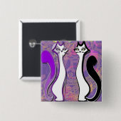 Purrfectly cooler Knopf Button (Vorne & Hinten)