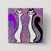 Purrfectly cooler Knopf Button (Vorderseite)