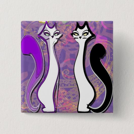 Purrfectly cooler Knopf Button (Vorderseite)