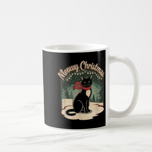 Purrfectly Cozy Family Christmas Pajamas - Meowy C Kaffeetasse (Rechts)