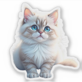 “Purrfectly Cute – Funny Cat Sticker” Aufkleber