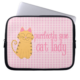 Purrfectly gesunde Katzen-Dame Laptop Sleeve