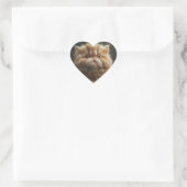 Purrfectly Loved Herz-Aufkleber (Tasche)