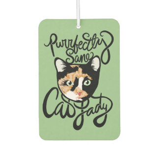 Purrfectly Sane Cat Lady Autolufterfrischer