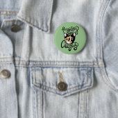 Purrfectly Sane Cat Lady Button (Beispiel)