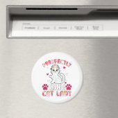 Purrfectly Sane Cat Lady Magnet (In Situ (Geschirrspüler))
