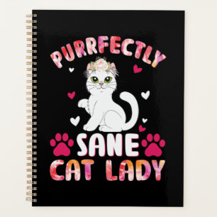 Purrfectly Sane Cat Lady Planer