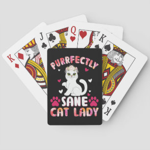 Purrfectly Sane Cat Lady Spielkarten