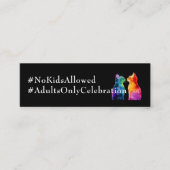 🌈  Purrfectly Yours: Purrfectly 4 Grown-Ups card Mini Visitenkarte (Vorderseite)