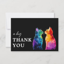 🌈 Purrfectly Yours: Purrfectly Big Dankeskarte