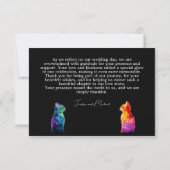 🌈  Purrfectly Yours: Regenbogenliebe Dankeskarte (Rückseite)