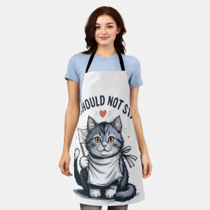 Purrfekt Peace: Kitten's Plea Against War & Hunger Schürze