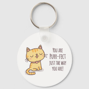 Purrfekt so wie du bist Kätzchen Katze Schlüsselanhänger