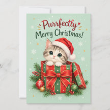 Purrfekt weihnachtliche Grüße für Katzenliebhaber
