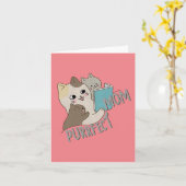 Purrfekte Mutter Karte (Gelbe Blume)