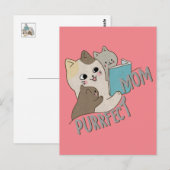 Purrfekte Mutter Postkarte (Vorne/Hinten)