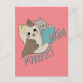 Purrfekte Mutter Postkarte (Vorderseite)