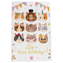 Purrfekte Party-Kitty-Geschenktüte für Kinder Mädc