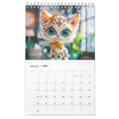 Purrfekter Charme – Kätzchen-Mädchen in Kleidern Kalender (Jan 2027)