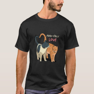 Purrfektes Paar Katzen Kätzchen Katze Tier Katze T-Shirt