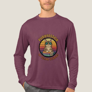 Purrfessor der Fellstudie Katzenliebhaber Retro-So Tri-Blend Shirt