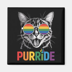 Purride Cat Gay Lesbian Rainbow LGBTQ Alleinstolz Magnet