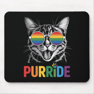 Purride Cat Gay Lesbian Rainbow LGBTQ Alleinstolz Mousepad