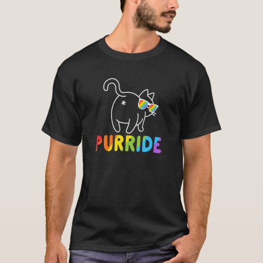 Purride Cat Gay Lgb Pride Women m T-Shirt (Vorderseite)