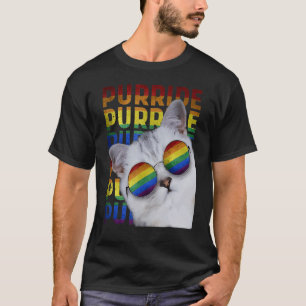 Purride Cat Lgbt Gay Pride Kat Kitty 1 T-Shirt