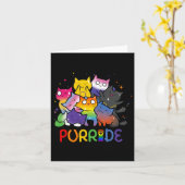 Purride Cat Pride Ally Lgbt Rainbow Animal Liebhab Karte (Gelbe Blume)
