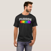 Purride Cat Pride Month Gay Rights Rainbow Cat T-Shirt (Vorne ganz)