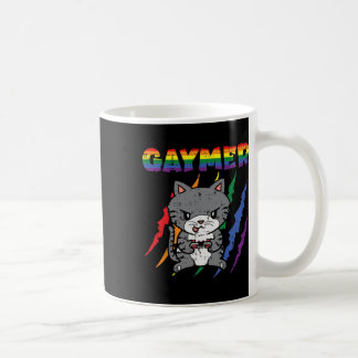 Purride Cat Video Game Gamer Lgbtq Rainbow Flag GG Kaffeetasse