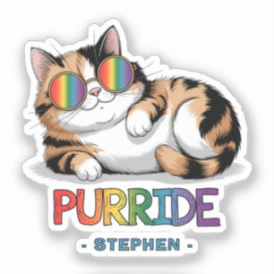 Purride - Cooler Katzenstolz LGBTQ Aufkleber