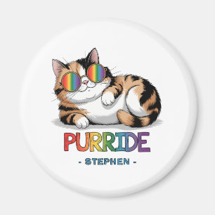 Purride - Cooler Katzenstolz LGBTQ Magnet