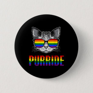 Purride Katze Regenbogen Stolz Monat Lgbtq Verbünd Button