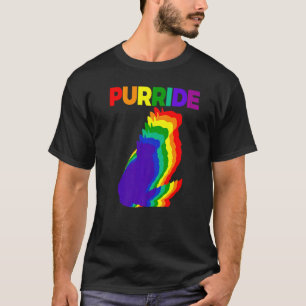 Purride Katze Regenbogenfarbe  Katze  Kätzchen T-Shirt