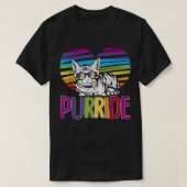 Purride LGBT Gay Pride Cat LGBTQ Monat 2019 T-Shirt (Design vorne)